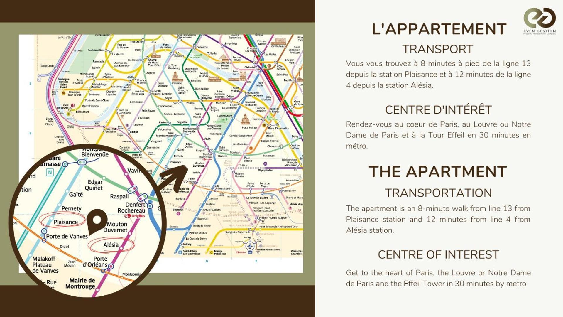 Apartment 1 Bedroom # Paris 14 # Alesia Bagian luar foto